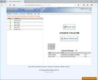 Online Time Clock MTS Desktop Interface