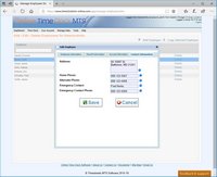 The Employee Contact Information Screenshot