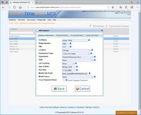 Online Time Clock MTS Screenshot