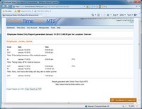 The Employee Notes Only Report Screenshot