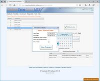 Selecting the Employee Timecard Date