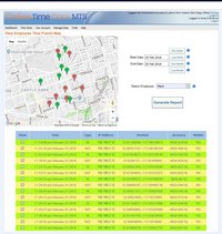 View Time Punches on a Map