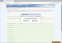 Confirming the Data Import