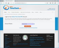 Logging In to Online Time Clock MTS Step 2 Screenshot