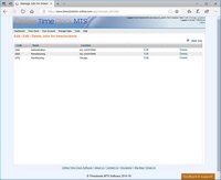 Online Time Clock MTS Screenshot