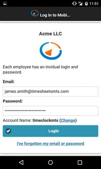 First Employee Login