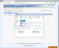 The Online Time Clock MTS Add Time Screen