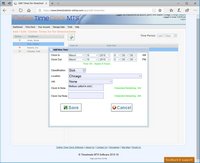 The Online Time Clock MTS Add Time Screen