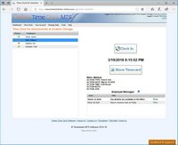 Online Time Clock MTS Screenshot