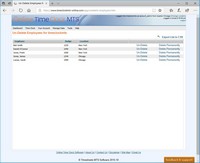Un-Deleting Employees in Online Time Clock MTS